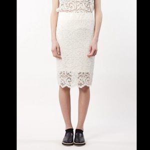 SAMSOE & SAMSOE Alia Turtle Dove Lace Skirt 6708 S